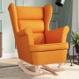 Silla mecedora de tela amarillo oscuro 74x90x102 cm | Foro24.es | Tu tienda online para hogar, jardín y más Foro24.es