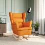 Silla mecedora de tela amarillo oscuro 74x90x102 cm | Foro24.es | Tu tienda online para hogar, jardín y más Foro24.es