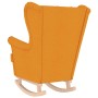 Silla mecedora de tela amarillo oscuro 74x90x102 cm | Foro24.es | Tu tienda online para hogar, jardín y más Foro24.es