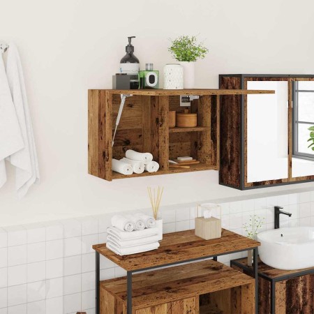 Mueble de pared baño madera ingeniería envejecida 60x25x40 cm de , Tocadores de baño - Ref: Foro24-860074, Precio: 50,98 €, D...