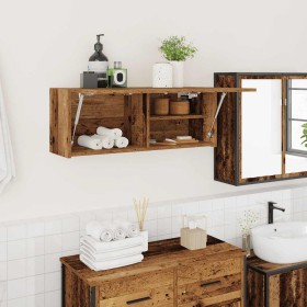 Mueble de pared baño madera ingeniería envejecida 80x25x30 cm de , Tocadores de baño - Ref: Foro24-860083, Precio: 55,30 €, D...