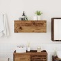 Mueble de pared baño madera ingeniería envejecida 80x25x30 cm de , Tocadores de baño - Ref: Foro24-860083, Precio: 55,30 €, D...