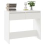Mesa consola de madera contrachapada blanco 89x41x76,5 cm de vidaXL, Mesas auxiliares - Ref: Foro24-809566, Precio: 59,11 €, ...