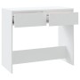 Mesa consola de madera contrachapada blanco 89x41x76,5 cm de vidaXL, Mesas auxiliares - Ref: Foro24-809566, Precio: 59,11 €, ...