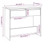 Konsolentisch weiß Sperrholz 89x41x76,5 cm von vidaXL, Seitentische - Ref: Foro24-809566, Preis: 59,05 €, Rabatt: %