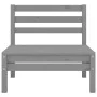 Garden sofa, 2-seater, solid pine wood, gray. by vidaXL, Outdoor sofas - Ref: Foro24-3082374, Price: 106,27 €, Discount: %