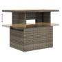 Set sofás jardín y cojines 7 pzas ratán sintético acacia negro de , Conjuntos de jardín - Ref: Foro24-3327978, Precio: 548,82...