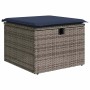 Set sofás jardín y cojines 6 pzas ratán sintético acacia gris de , Conjuntos de jardín - Ref: Foro24-3327999, Precio: 443,09 ...