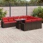 Set sofás jardín y cojines 11 pzas ratán sintético acacia gris | Foro24.es | Tu tienda online para hogar, jardín y más Foro24.es