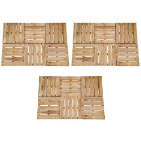 Baldosas de porche 18 unidades madera marrón 50x50 cm en Materiales de construcción | Comprar online en Foru.es