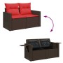 Set sofás jardín y cojines 8 pzas ratán sintético acacia negro | Foro24.es | Tu tienda online para hogar, jardín y más Foro24.es
