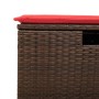 Set comedor de jardín 5 piezas y cojines ratán sintético marrón | Foro24.es | Tu tienda online para hogar, jardín y más Foro24.es