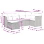 Set de muebles de jardín 6 pzas y cojines ratán sintético gris de , Conjuntos de jardín - Ref: Foro24-3325287, Precio: 471,92...