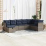 Set de sofás de jardín y cojines 8 piezas ratán sintético gris de , Conjuntos de jardín - Ref: Foro24-3325337, Precio: 609,48...