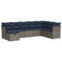 Set de sofás de jardín y cojines 8 piezas ratán sintético gris de , Conjuntos de jardín - Ref: Foro24-3325337, Precio: 609,48...