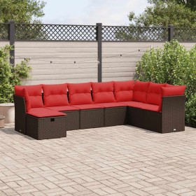 Comprar Set sofás de jardín 8 piezas y cojines