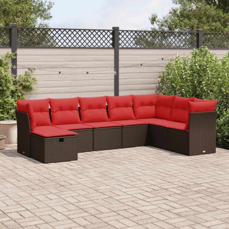 Set sofás de jardín 8 piezas y cojines ratán sintético marrón | Foro24.es | Tu tienda online para hogar, jardín y más Foro24.es