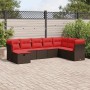 Set sofás de jardín 8 piezas y cojines ratán sintético marrón | Foro24.es | Tu tienda online para hogar, jardín y más Foro24.es