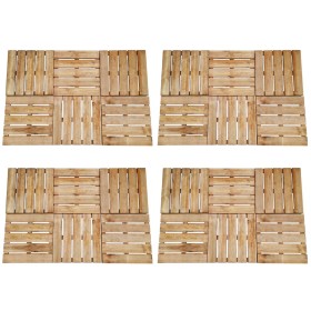 Baldosas de porche 24 unidades madera marrón 50x50 cm en Materiales de construcción | Comprar online en Foru.es
