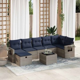 Set de sofás de jardín y cojines 8 piezas ratán sintético gris de , Conjuntos de jardín - Ref: Foro24-3325517, Precio: 582,26...