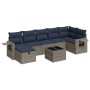Set de sofás de jardín y cojines 8 piezas ratán sintético gris de , Conjuntos de jardín - Ref: Foro24-3325517, Precio: 582,26...