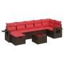 Set sofás de jardín 8 piezas y cojines ratán sintético marrón | Foro24.es | Tu tienda online para hogar, jardín y más Foro24.es