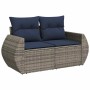 Set de sofás de jardín con cojines 9 pzas ratán sintético gris | Foro24.es | Tu tienda online para hogar, jardín y más Foro24.es