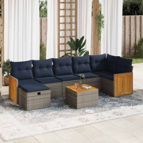 Comprar Set de sofás de jardín y cojines 8 piezas