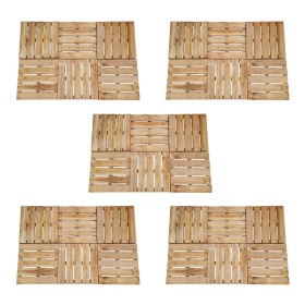 Baldosas de porche 30 unidades madera marrón 50x50 cm en Materiales de construcción | Comprar online en Foru.es