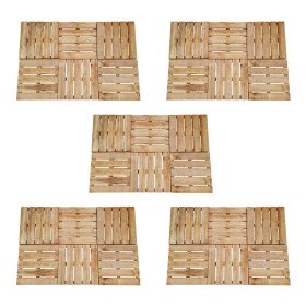 Baldosas de porche 30 unidades madera marrón 50x50 cm en Materiales de construcción | Comprar online en Foru.es
