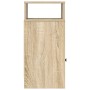 Mesilla de noche con cajón roble sonoma 25x31x66 cm de , Mesitas de noche - Ref: Foro24-858618, Precio: 50,13 €, Descuento: %