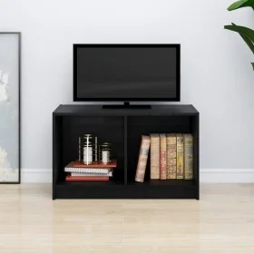 Mueble de TV de madera maciza de pino negro 70x33x42 cm de vidaXL, Muebles TV - Ref: Foro24-809946, Precio: 32,80 €, Descuent...