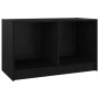 Mueble de TV de madera maciza de pino negro 70x33x42 cm de vidaXL, Muebles TV - Ref: Foro24-809946, Precio: 32,80 €, Descuent...