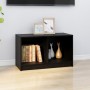 Mueble de TV de madera maciza de pino negro 70x33x42 cm de vidaXL, Muebles TV - Ref: Foro24-809946, Precio: 32,80 €, Descuent...