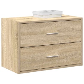 Armario con 2 cajones roble sonoma 60x31x40 cm de , Cajoneras - Ref: Foro24-858825, Precio: 59,51 €, Descuento: -5%%
