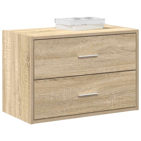 Armario con 2 cajones roble sonoma 60x31x40 cm de , Cajoneras - Ref: Foro24-858825, Precio: 59,51 €, Descuento: -5%%