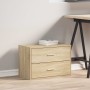 Armario con 2 cajones roble sonoma 60x31x40 cm de , Cajoneras - Ref: Foro24-858825, Precio: 59,51 €, Descuento: -5%%