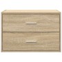 Armario con 2 cajones roble sonoma 60x31x40 cm de , Cajoneras - Ref: Foro24-858825, Precio: 59,51 €, Descuento: -5%%