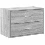 Armario con 2 cajones gris sonoma 60x31x40 cm de , Cajoneras - Ref: Foro24-858831, Precio: 58,56 €, Descuento: %