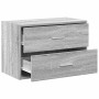 Armario con 2 cajones gris sonoma 60x31x40 cm de , Cajoneras - Ref: Foro24-858831, Precio: 58,56 €, Descuento: %