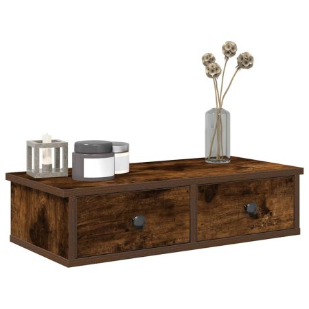 Estante de pared con cajones de madera contrachapada blanco de , Estantes y estanterías - Ref: Foro24-859945, Precio: 46,04 €...