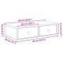 Estante de pared con cajones de madera contrachapada blanco de , Estantes y estanterías - Ref: Foro24-859945, Precio: 46,04 €...