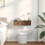 Estante de pared con cajones madera contrachapada roble marrón de , Estantes y estanterías - Ref: Foro24-859947, Precio: 42,8...