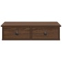 Estante de pared con cajones madera contrachapada roble marrón de , Estantes y estanterías - Ref: Foro24-859947, Precio: 42,8...