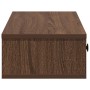 Estante de pared con cajones madera contrachapada roble marrón de , Estantes y estanterías - Ref: Foro24-859947, Precio: 42,8...