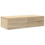 Estante de pared con cajones madera contrachapada roble sonoma de , Estantes y estanterías - Ref: Foro24-859970, Precio: 54,6...