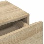 Estante de pared con cajones madera contrachapada roble sonoma de , Estantes y estanterías - Ref: Foro24-859970, Precio: 54,6...