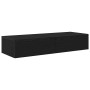 Estante de pared con cajones de madera contrachapada negro de , Estantes y estanterías - Ref: Foro24-859987, Precio: 77,42 €,...