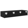 Estante de pared con cajones de madera contrachapada negro de , Estantes y estanterías - Ref: Foro24-859987, Precio: 77,42 €,...