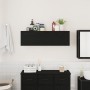 Mueble de pared de baño madera ingeniería negro 100x25x30 cm de , Tocadores de baño - Ref: Foro24-860095, Precio: 63,02 €, De...